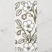 Georgia Cherokee Rose Hochzeitsprogrammkarte Programm (Rückseite)