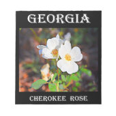 Georgia Cherokee Rose Notizblock (Vorderseite)