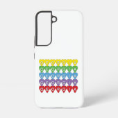 Georgia Colorful Hearts Pattern Samsung Galaxy Hülle (Rückseite)