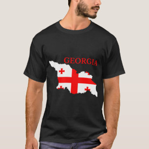 Georgia Country T-ShirtGeorgia Country Flag Karte T-Shirt