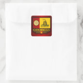 Georgia (DTOM) Quadratischer Aufkleber (Tasche)