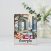 Georgia Essence Surreal Artistic Postkarte (Stehend Vorderseite)