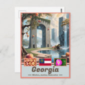 Georgia Essence Surreal Artistic Postkarte (Vorne/Hinten)