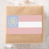 Georgia Faint Flag Shipping Label (Insitu)