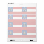 Georgia Faint Flag Shipping Label (Vorne)