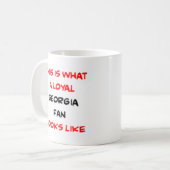 georgia fan, loyal kaffeetasse (Vorderseite Links)