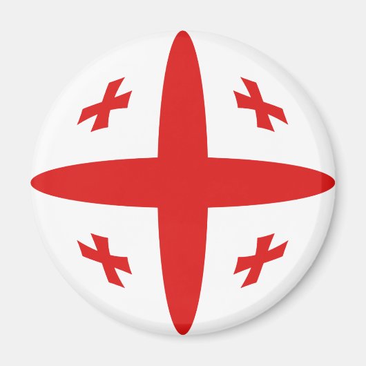 Georgia Fisheye Flag Magnet (Vorne)