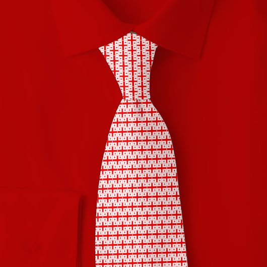 Georgia Flag Brick Pattern Krawatte