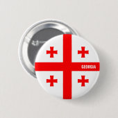 Georgia Flag Charming Patriotic Button (Vorne & Hinten)