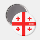 Georgia Flag Charming Patriotic Magnet (Vorderseite/Rückseite)