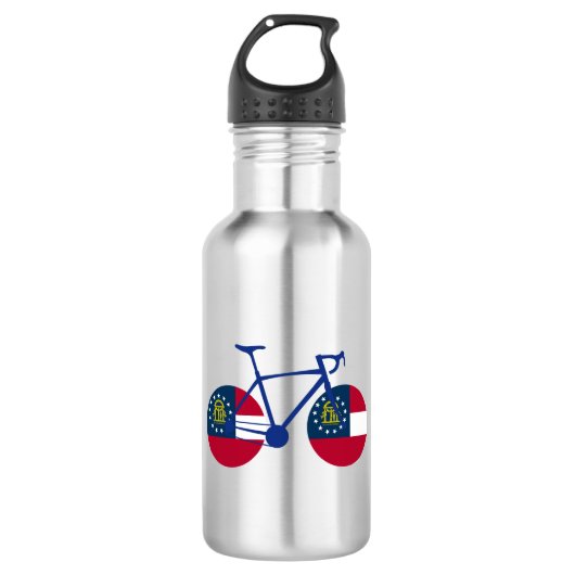 Georgia Flag Cycling Edelstahlflasche (Vorderseite)