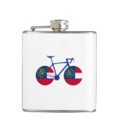Georgia Flag Cycling Flachmann (Vorderseite)