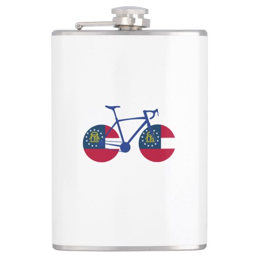 Georgia Flag Cycling Flachmann (Vorderseite)