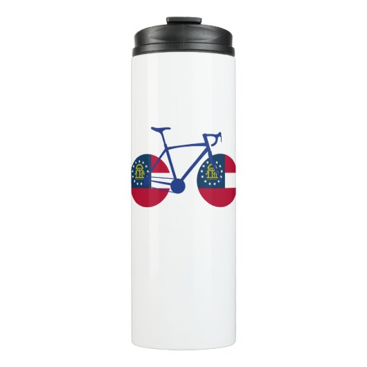 Georgia Flag Cycling Thermosbecher (Vorderseite)