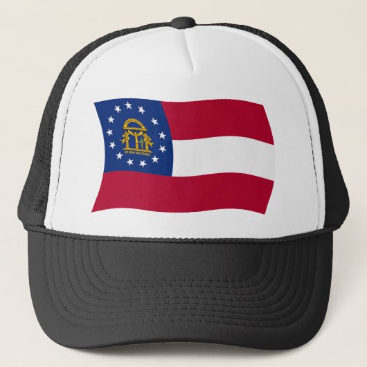 Georgia Flag Hat Truckerkappe (Vorderseite)