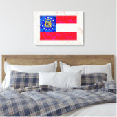 GEORGIA FLAG LEINWANDDRUCK (Insitu (Schlafzimmer))