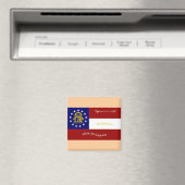 Georgia Flag Magnet (In Situ (Geschirrspüler))