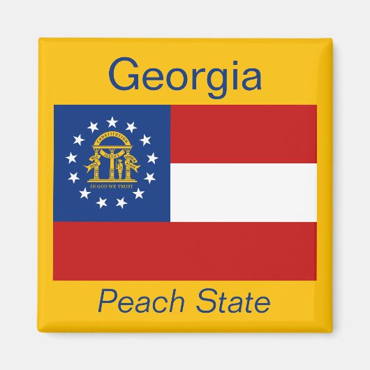 Georgia Flag Magnet (Vorne)
