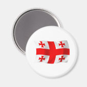Georgia Flag Magnet (Vorderseite/Rückseite)