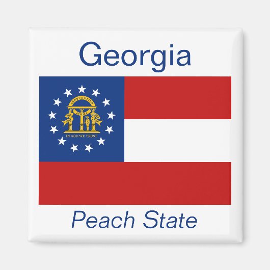 Georgia Flag Magnet (Vorne)