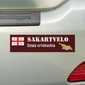 Georgia Flag + Map Autoaufkleber (Auf Auto)