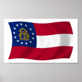 Georgia Flag Poster Print (Vorne)