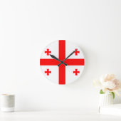 Georgia Flag Runde Wanduhr (Zuhause)
