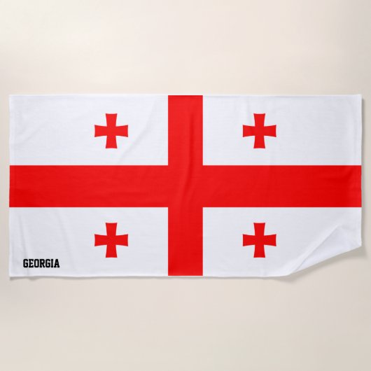 Georgia Flag Splendid Patriotic Strandtuch (Vorderseite)
