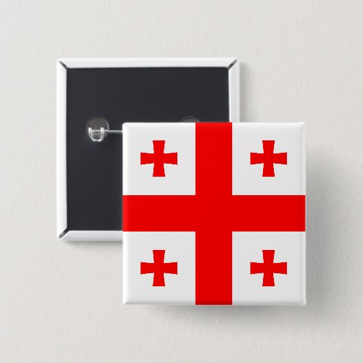 Georgia-Flagge Button (Vorne & Hinten)