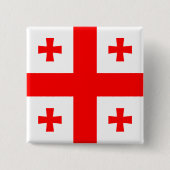 Georgia-Flagge Button (Vorderseite)