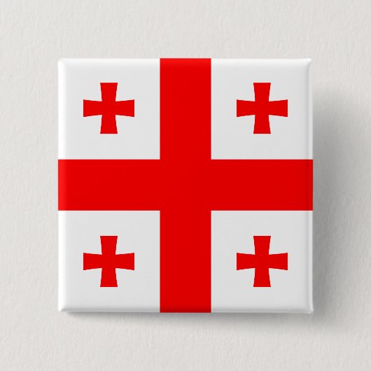 Georgia-Flagge Button (Vorderseite)