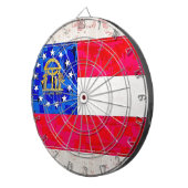 GEORGIA-FLAGGE DARTSCHEIBE (Vorderseite rechts)