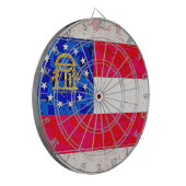 GEORGIA-FLAGGE DARTSCHEIBE (Vorderseite Links)