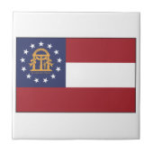Georgia-Flagge Fliese (Vorderseite)