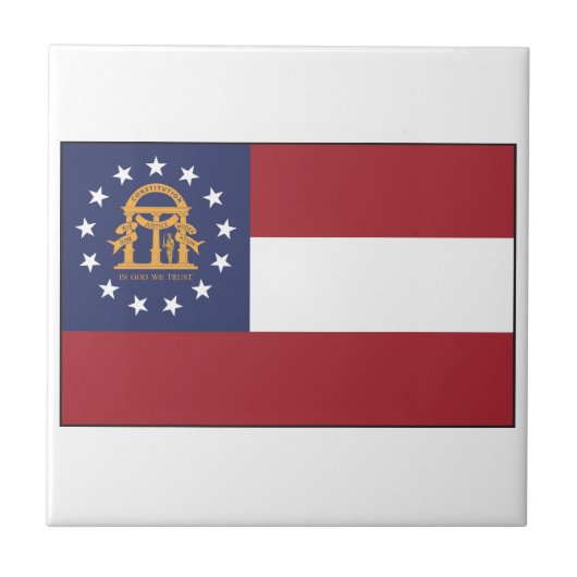 Georgia-Flagge Fliese (Vorderseite)