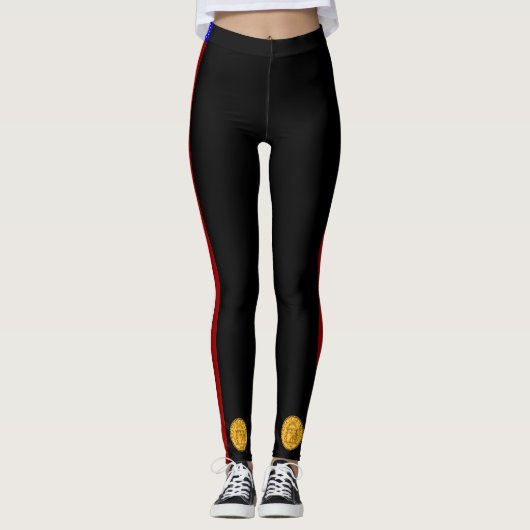 Georgia-Flagge Leggings (Vorderseite)