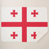 Georgia-Flagge Sherpadecke (Vorderseite (Horizontal))
