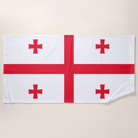 Georgia-Flagge Strandtuch (Vorderseite)