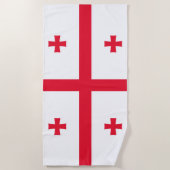 Georgia-Flagge Strandtuch (Vorderseite)