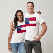 Georgia-Flagge T-Shirt (Unisex)