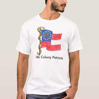 Georgia-Flagge und treten nicht auf mir, 13. T-Shirt
