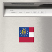 Georgia-Flaggenmagnet Magnet (In Situ (Geschirrspüler))