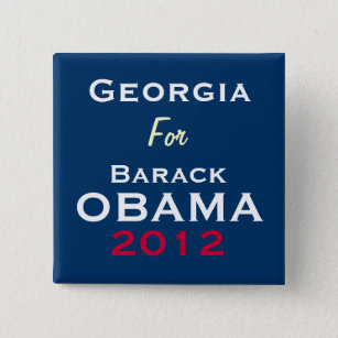 GEORGIA für Kampagnen-Knopf OBAMA 2012 Button