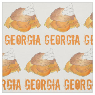 Georgia GA Fruit Peach Cobbler Southern Dessert Stoff