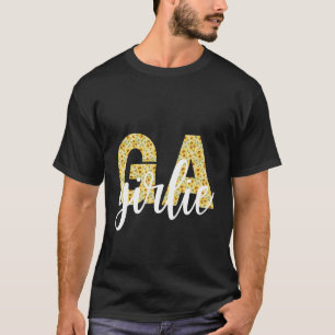 Georgia GA Girl Preppy Staatsstolz Einfach Sunflos T-Shirt