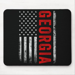 Georgia Ga Vintage Athletik Sport Design roter Tex Mousepad