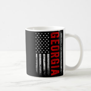 Georgia Ga Vintage-Athletik-Sportdesign roter Text Kaffeetasse