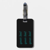 Georgia Gepäckmarke Gepäckanhänger (Rückseite vertikal)