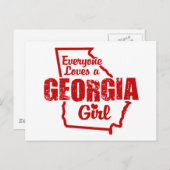 Georgia Girl Postkarte (Vorne/Hinten)