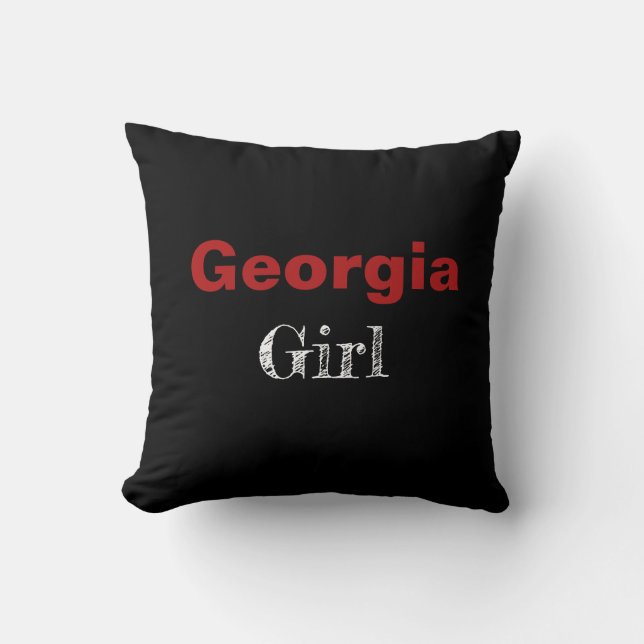 Georgia Girl Throw Pillow Kissen (Vorderseite)